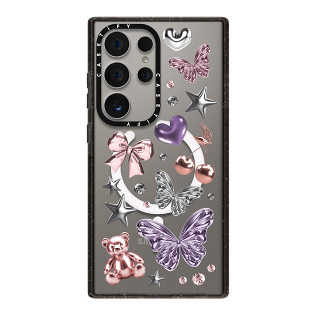 CASETiFY Galaxy S24 Ultra ケース ブラック Impact Magnetic Case Metallic Dream casetify_artist