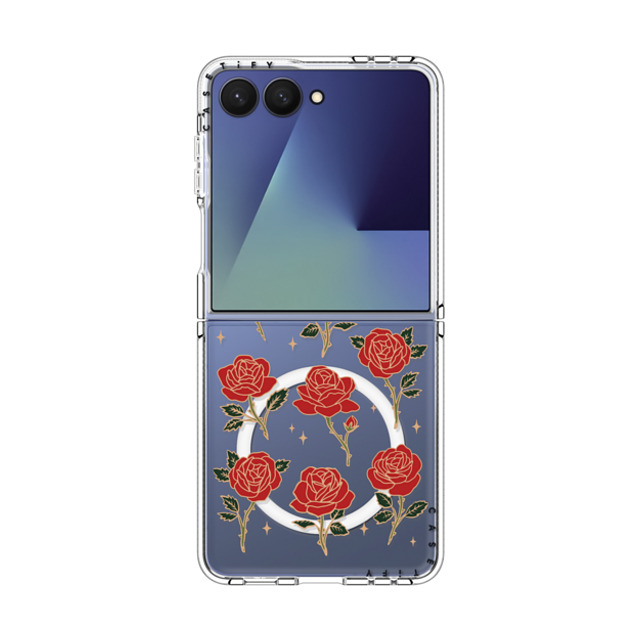 CASETiFY Galaxy Z Flip7 Case Clear マグネット式 クリアケース Roses and Thorns casetify_artist Back to School CASETiFY Galaxy Z Flip7 Case Clear マグネット式 クリアケース Roses and Thorns casetify_artist Back to School