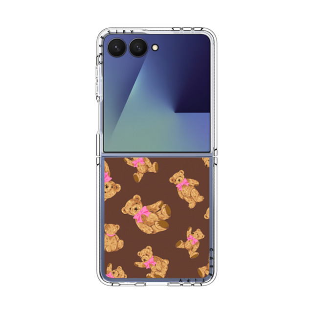 CASETiFY Galaxy Z Flip7 ケース クリア マグネット式 インパクトケース Beary Sweet casetify_artist
