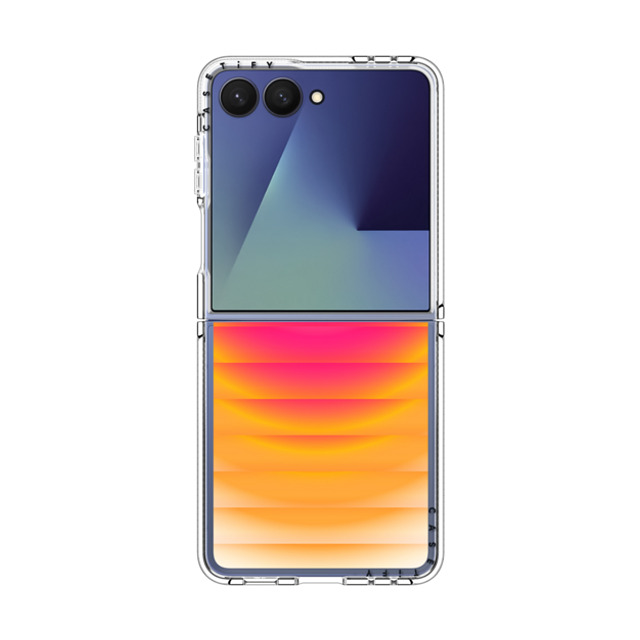 CASETiFY Galaxy Z Flip7 Case クリア マグネット式 クリアケース Gradient Gradient Sunset Wave New iPhone CASETiFY Galaxy Z Flip7 Case クリア マグネット式 クリアケース Gradient Gradient Sunset Wave New iPhone