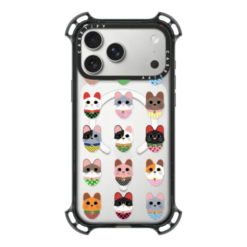 iPhone 17 Pro Max - Lucky Cat Grid