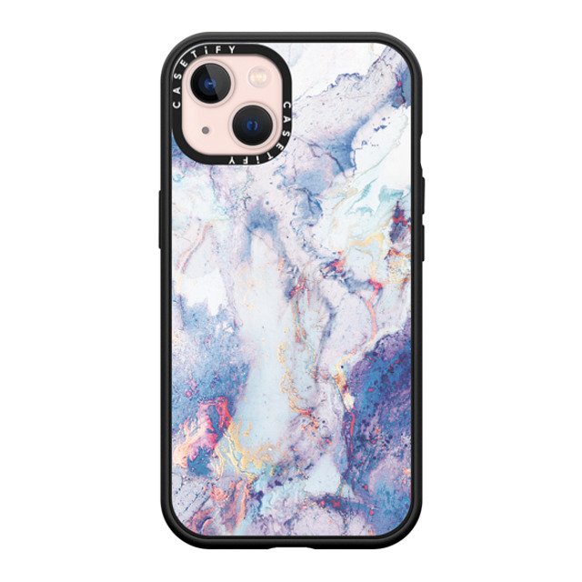 CASETiFY iPhone 13 ケース マットブラック インパクトケース MagSafe対応 マーブル casetify_artist