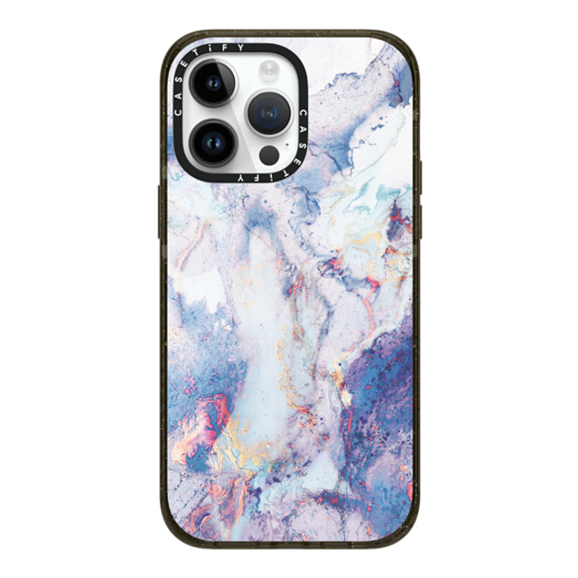 CASETiFY iPhone 14 Pro Max ケース ブラック インパクトケース MagSafe対応 マーブル casetify_artist