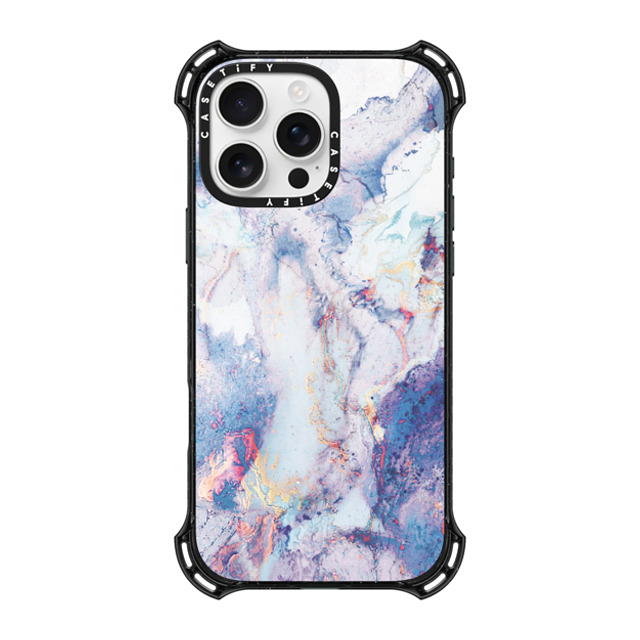 CASETiFY iPhone 16 Pro Max ケース ブラック バウンスケース マーブル casetify_artist