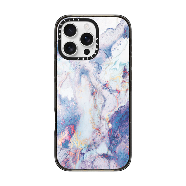 CASETiFY iPhone 16 Pro Max ケース ブラック インパクトケース MagSafe対応 マーブル casetify_artist