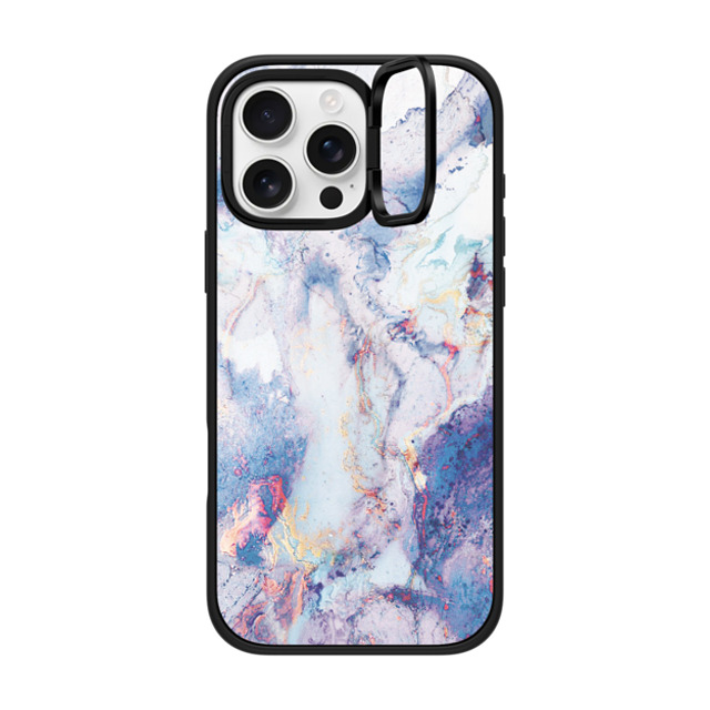 CASETiFY iPhone 16 Pro Max ケース マットブラック インパクトリングスタンドケース MagSafe対応 マーブル casetify_artist