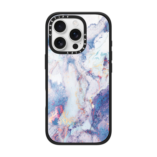 CASETiFY iPhone 16 Pro ケース マットブラック インパクトケース MagSafe対応 マーブル casetify_artist