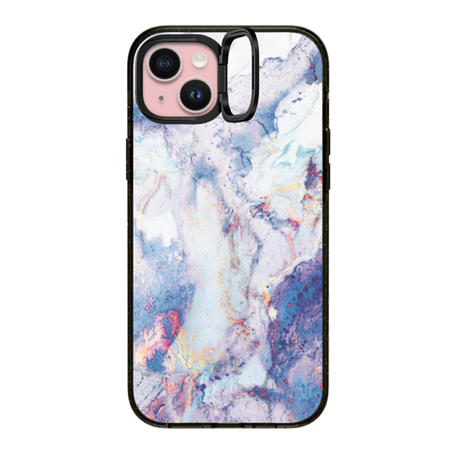 CASETiFY iPhone 15 Plus Case ブラック インパクトリングスタンドケース MagSafe対応 マーブル casetify_artist Mother's Day CASETiFY iPhone 15 Plus Case ブラック インパクトリングスタンドケース MagSafe対応 マーブル casetify_artist Mother's Day