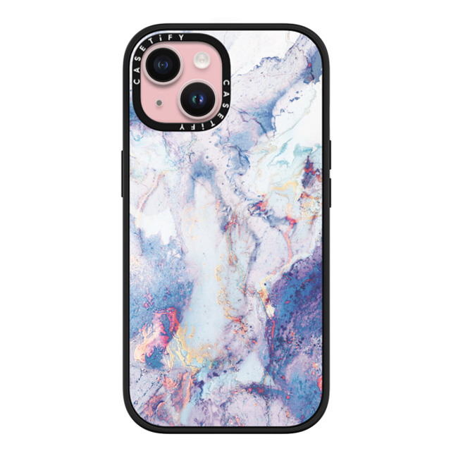 CASETiFY iPhone 15 ケース マットブラック インパクトケース MagSafe対応 マーブル casetify_artist