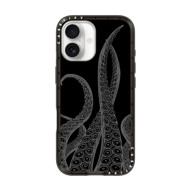 CASETiFY iPhone 17 Case Black RpNgP[X MagSafeΉ Chrome,Minimalism Chrome,Monochrome,Minimalism Dark Tentacles