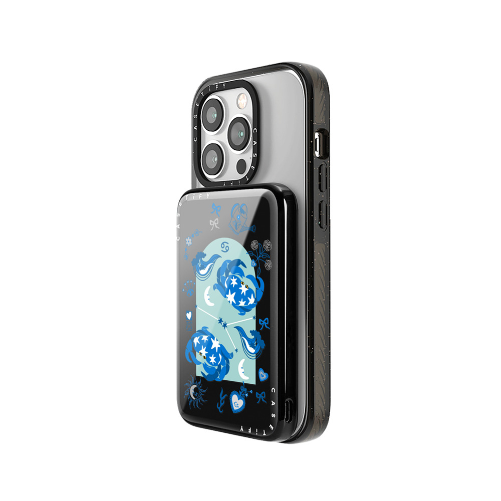 CASETiFY モバイルバッテリー Black スリム モバイルバッテリー MagSafe対応 Cancer casetify_artist Back to School CASETiFY モバイルバッテリー Black スリム モバイルバッテリー MagSafe対応 Cancer casetify_artist Back to School