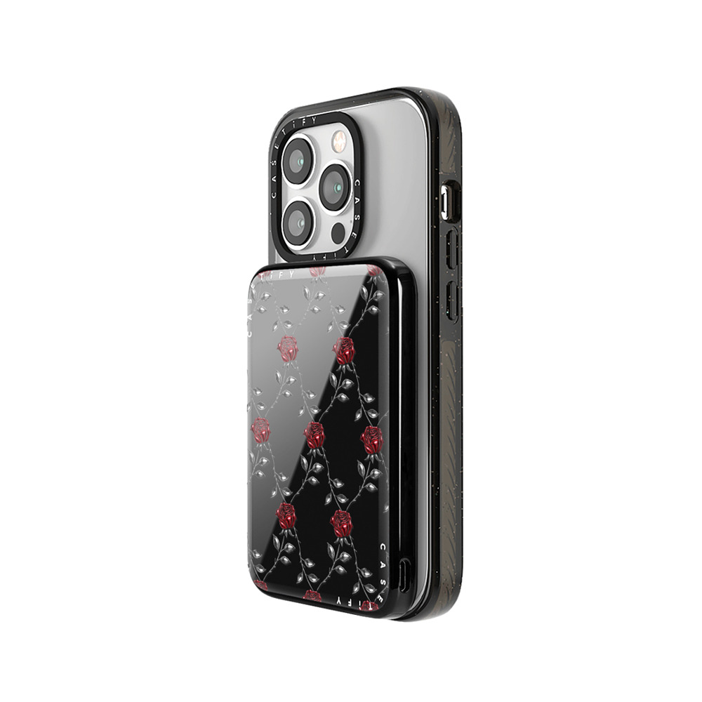 CASETiFY モバイルバッテリー Black スリム モバイルバッテリー MagSafe対応 Metallic Rose casetify_artist Back to School CASETiFY モバイルバッテリー Black スリム モバイルバッテリー MagSafe対応 Metallic Rose casetify_artist Back to School