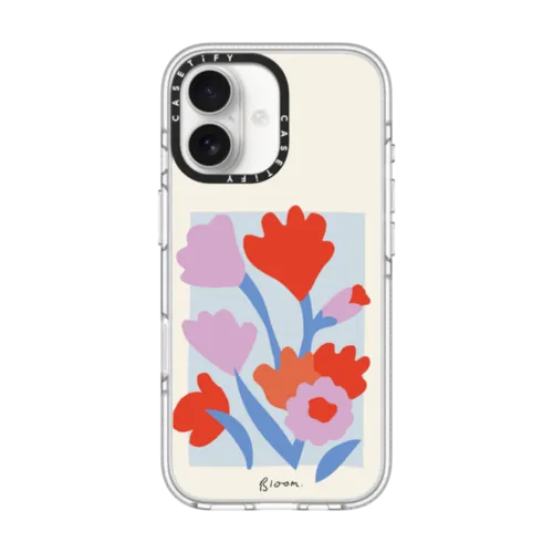 iPhone17Pro Casetify iPhone用ケース 白い花柄 花柄 – CASETiFY