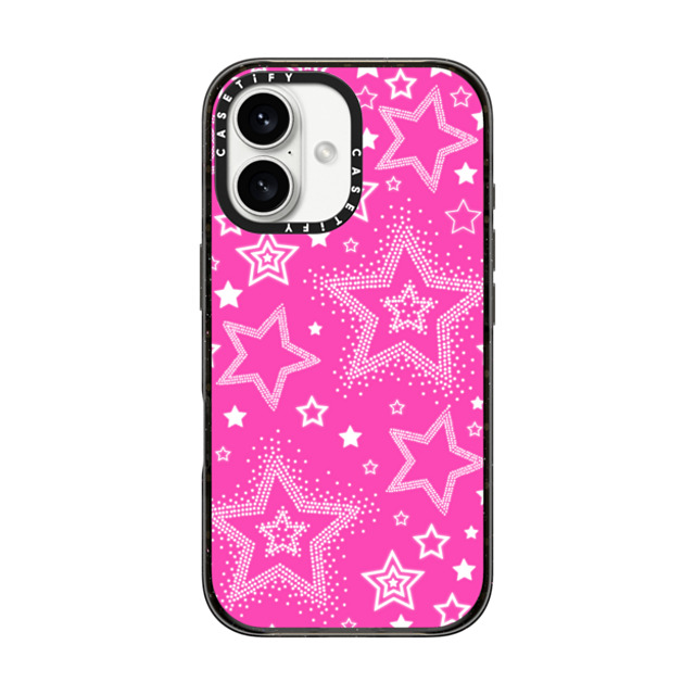 CASETiFY iPhone 16 ケース ブラック インパクトケース MagSafe対応 Star,Pattern Star,Y2K,Pattern Pink Girly Punk Case Mother's Day CASETiFY iPhone 16 ケース ブラック インパクトケース MagSafe対応 Star,Pattern Star,Y2K,Pattern Pink Girly Punk Case Mother's Day