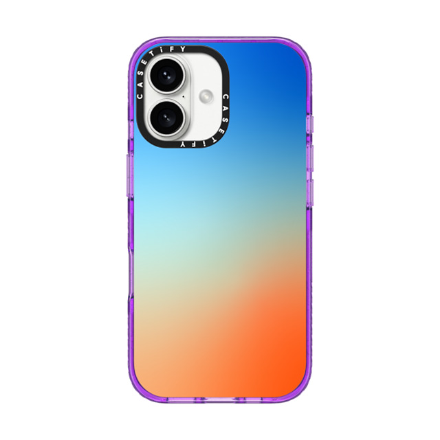 CASETiFY iPhone 16 Case パープル Impact Case MagSafe Compatible Futurism,Gradient Ocean Gradient CASETiFY iPhone 16 Case パープル Impact Case MagSafe Compatible Futurism,Gradient Ocean Gradient