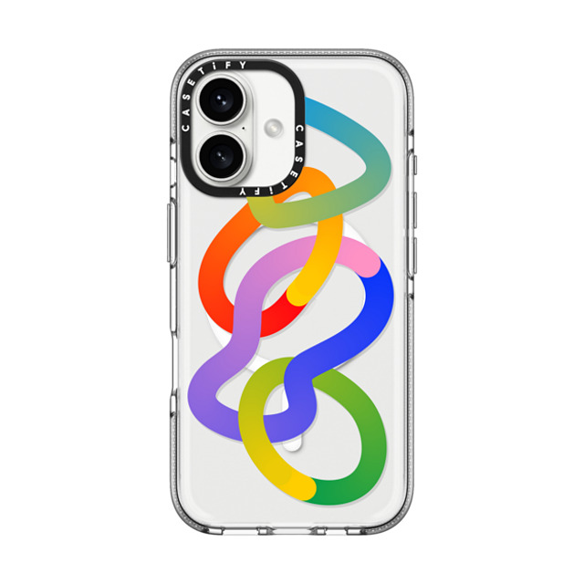 CASETiFY iPhone 16 ケース クリア クリア ケース MagSafe対応 Rainbow,Abstract Rainbow,Digital Art,Abstract Hula hoops Father's Day CASETiFY iPhone 16 ケース クリア クリア ケース MagSafe対応 Rainbow,Abstract Rainbow,Digital Art,Abstract Hula hoops Father's Day