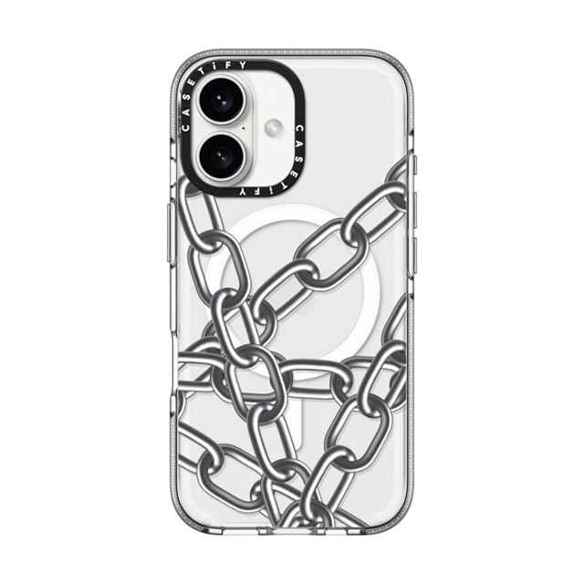 CASETiFY iPhone 16 Case クリア クリア ケース MagSafe対応 Futurism,Monochrome Futurism,Monochrome Chain Up Father's Day CASETiFY iPhone 16 Case クリア クリア ケース MagSafe対応 Futurism,Monochrome Futurism,Monochrome Chain Up Father's Day