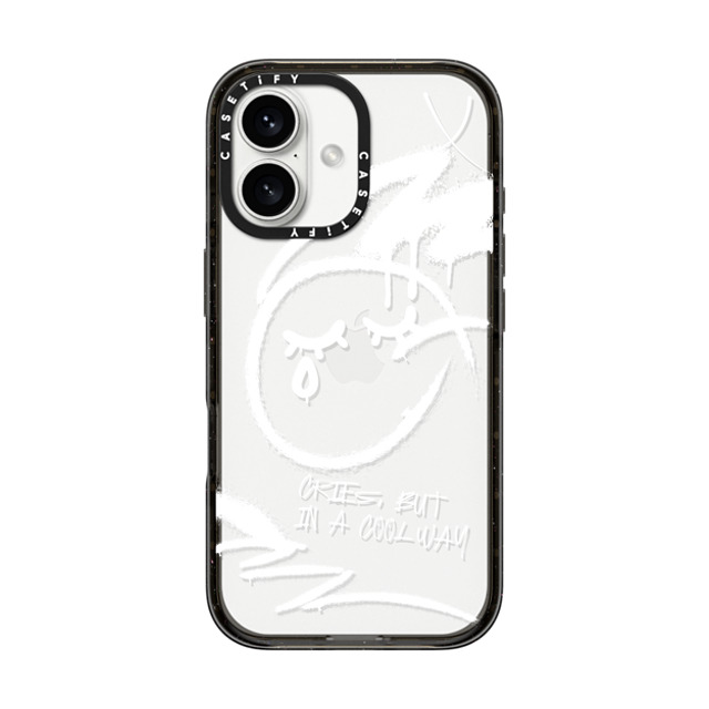 CASETiFY iPhone 16 Case ブラック インパクトケース Monochrome,Street Art Monochrome,Street Art Cries, But in a Cool Way Mother's Day CASETiFY iPhone 16 Case ブラック インパクトケース Monochrome,Street Art Monochrome,Street Art Cries, But in a Cool Way Mother's Day