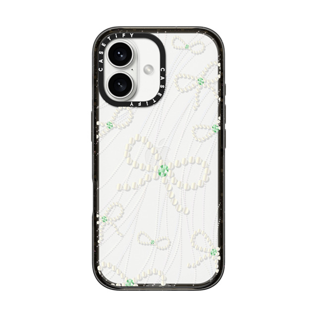 CASETiFY iPhone 16 ケース ブラック インパクトケース Mint Melody casetify_artist