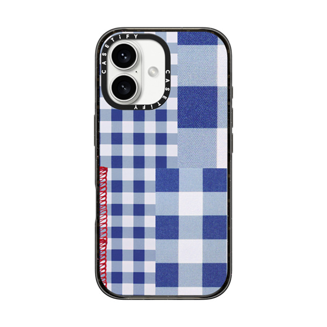 CASETiFY iPhone 16 ケース ブラック インパクトケース MagSafe対応 Gingham Picnic casetify_artist