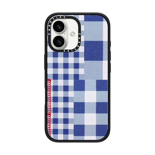 CASETiFY iPhone 16 Case Matte Black Impact Case MagSafe Compatible Gingham Picnic casetify_artist CASETiFY iPhone 16 Case Matte Black Impact Case MagSafe Compatible Gingham Picnic casetify_artist