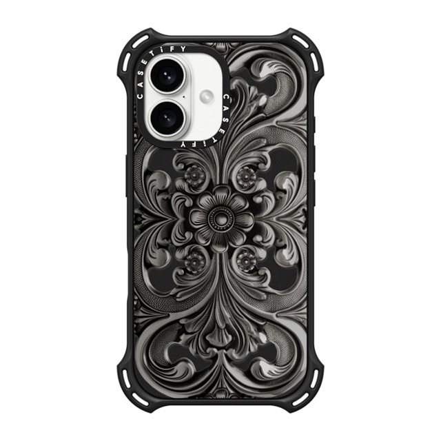 CASETiFY iPhone 16 ケース マットブラック バウンスケース Fine Art Frame