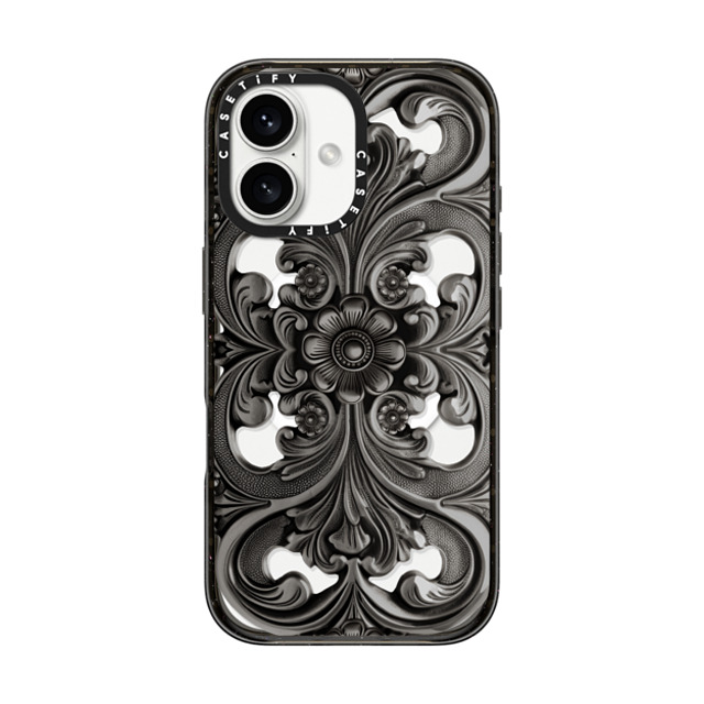 CASETiFY iPhone 16 ケース ブラック インパクトケース MagSafe対応 Fine Art Frame
