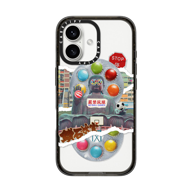 CASETiFY iPhone 16 ケース ブラック インパクトケース HK Collage - Buddha casetify_artist