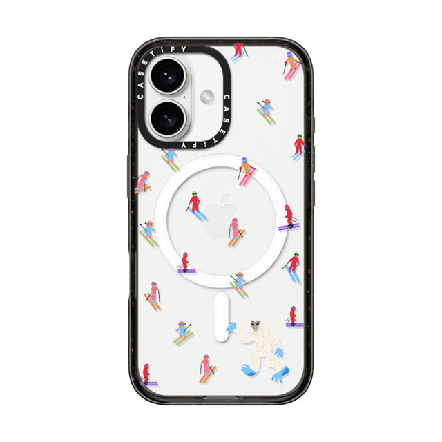 CASETiFY iPhone 16 ケース ブラック インパクトケース MagSafe対応 Ski Free casetify_artist