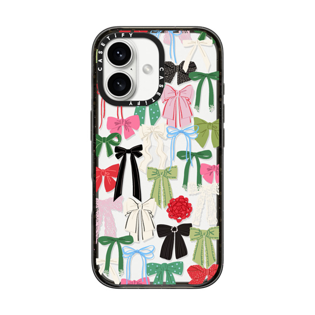 CASETiFY iPhone 16 ケース ブラック インパクトケース Put A Bow On It casetify_artist