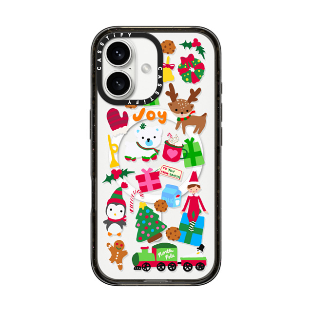 CASETiFY iPhone 16 ケース ブラック インパクトケース MagSafe対応 Holiday Cheer casetify_artist