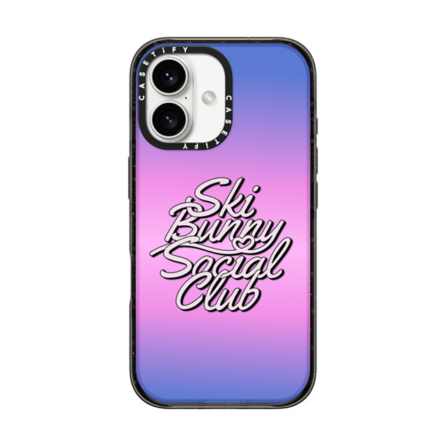 CASETiFY iPhone 16 ケース ブラック インパクトケース Ski Bunny Social Club casetify_artist