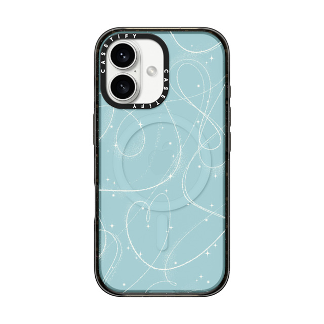 CASETiFY iPhone 16 ケース ブラック インパクトケース MagSafe対応 Pond Skating casetify_artist