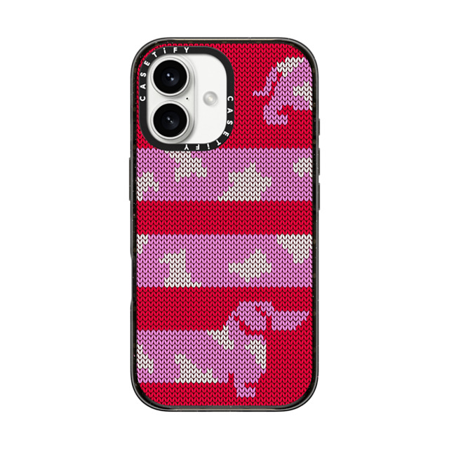 CASETiFY iPhone 16 ケース ブラック インパクトケース MagSafe対応 Dachschund Sweater casetify_artist