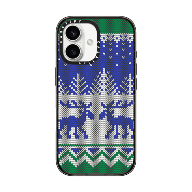 CASETiFY iPhone 16 ケース ブラック インパクトケース MagSafe対応 Christ-Moose Sweater casetify_artist