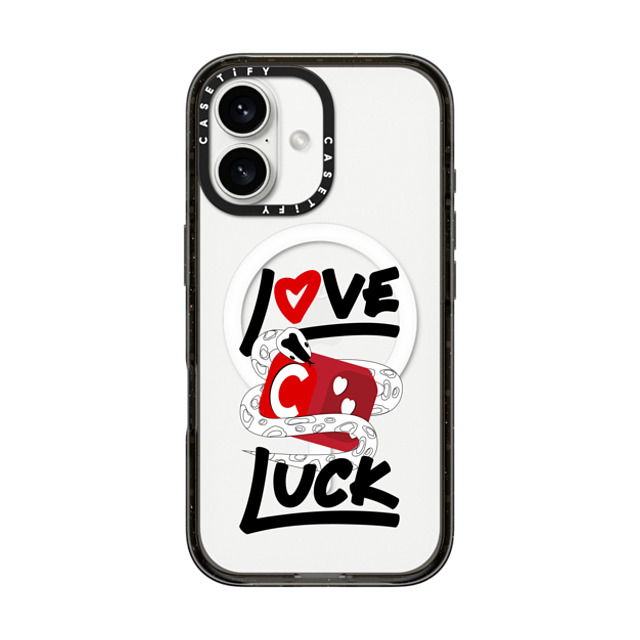 CASETiFY iPhone 16 ケース ブラック インパクトケース MagSafe対応 Lucky Snake Dice casetify_artist