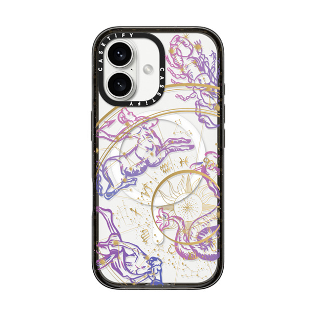 CASETiFY iPhone 16 ケース ブラック インパクトケース MagSafe対応 Mysterious Zodiac casetify_artist Father's Day CASETiFY iPhone 16 ケース ブラック インパクトケース MagSafe対応 Mysterious Zodiac casetify_artist Father's Day