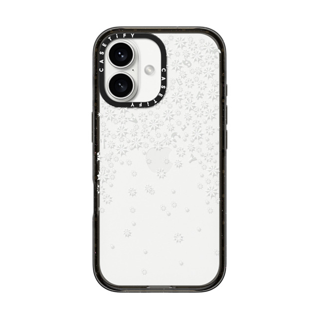 CASETiFY iPhone 16 ケース ブラック インパクトケース Falling Snow casetify_artist