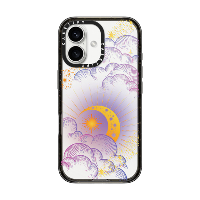 CASETiFY iPhone 16 ケース ブラック インパクトケース Lunar Glimmer casetify_artist