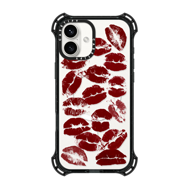 CASETiFY iPhone 16 Plus Case Black バウンスケース Hot Lips casetify_artist CASETiFY iPhone 16 Plus Case Black バウンスケース Hot Lips casetify_artist