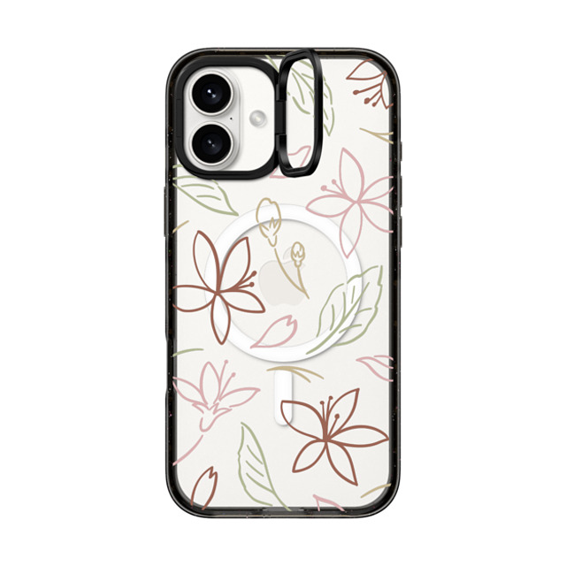 CASETiFY iPhone 16 Plus Case Black インパクトリングスタンドケース MagSafe対応 Floral,Floral Pastel Sakura CASETiFY iPhone 16 Plus Case Black インパクトリングスタンドケース MagSafe対応 Floral,Floral Pastel Sakura