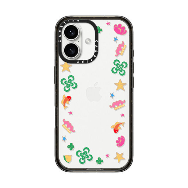 CASETiFY iPhone 16 ケース ブラック インパクトケース HAO YUN Case casetify_artist