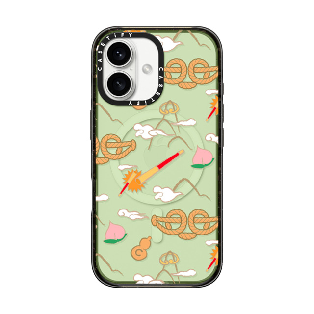 CASETiFY iPhone 16 ケース ブラック インパクトケース MagSafe対応 QI TIAN Case casetify_artist