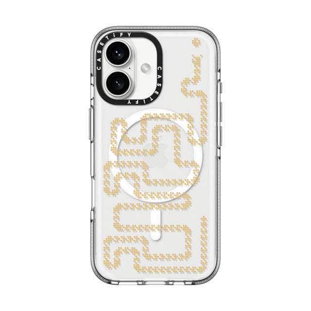 CASETiFY iPhone 16 ケース クリア クリア ケース MagSafe対応 Snake Snake Game