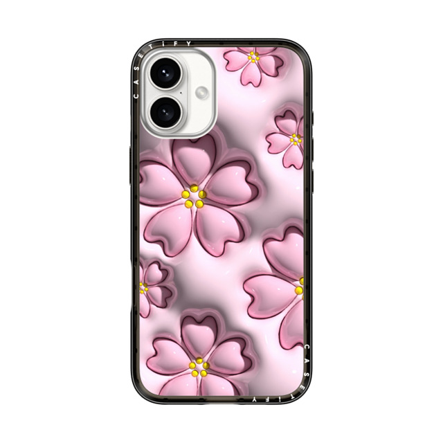 CASETiFY iPhone 16 Plus Case Black インパクトライトケース Floral フローラル Sakura Mother's Day CASETiFY iPhone 16 Plus Case Black インパクトライトケース Floral フローラル Sakura Mother's Day