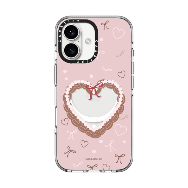 CASETiFY iPhone 16 ケース Clear クリア ケース MagSafe対応 Sweetheart heart case (Dosan Retail Exclusive) casetify_artist