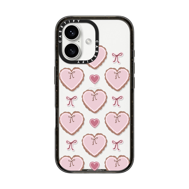 CASETiFY iPhone 16 ケース Black インパクトケース Sweetheart pattern case casetify_artist