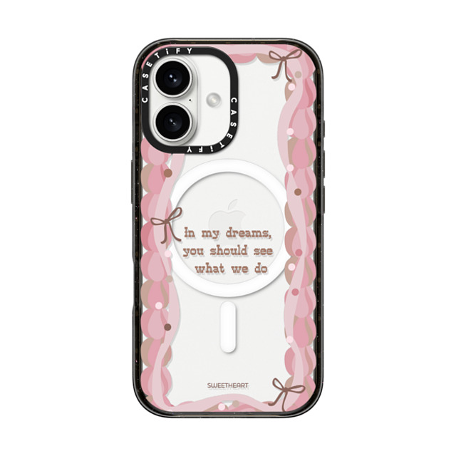 CASETiFY iPhone 16 ケース Black インパクトケース MagSafe対応 Sweetheart quote case casetify_artist