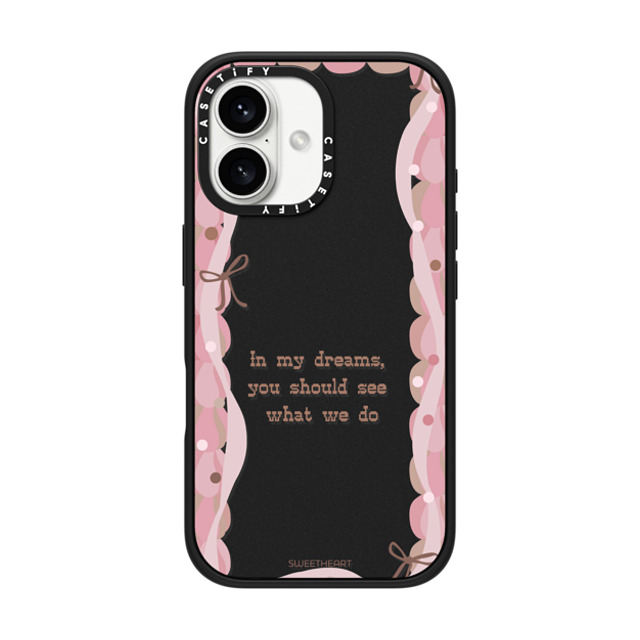 CASETiFY iPhone 16 ケース マットブラック インパクトケース MagSafe対応 Sweetheart quote case casetify_artist