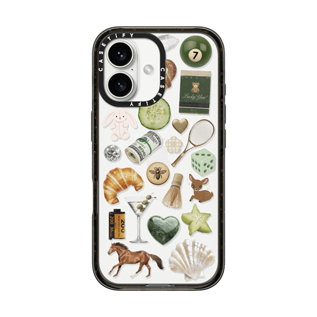 CASETiFY iPhone 16 Case Black Impact Case Opulence Luck Club casetify_artist CASETiFY iPhone 16 Case Black Impact Case Opulence Luck Club casetify_artist